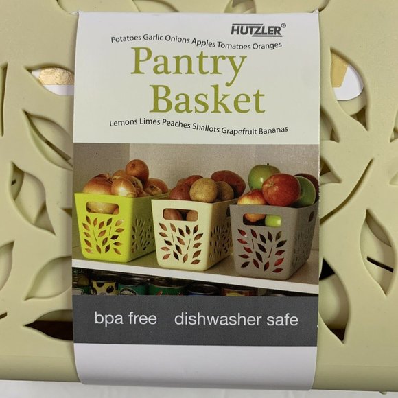 Hutzler Pantry Basket, Almond Color Set of 4 New - Picture 2 of 3